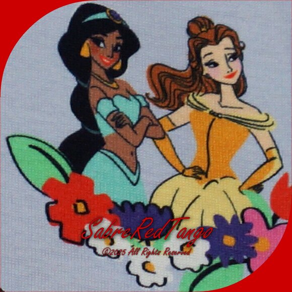 NWT Hanna Andersson Disney Princess Organic Short Johns Pajamas Multi 110 5 - Picture 6 of 7